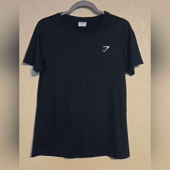 Gymshark Mens T-Shirt Short Sleeve Navy Blue Gym Casual Athleisure Large - Picture 2 of 8